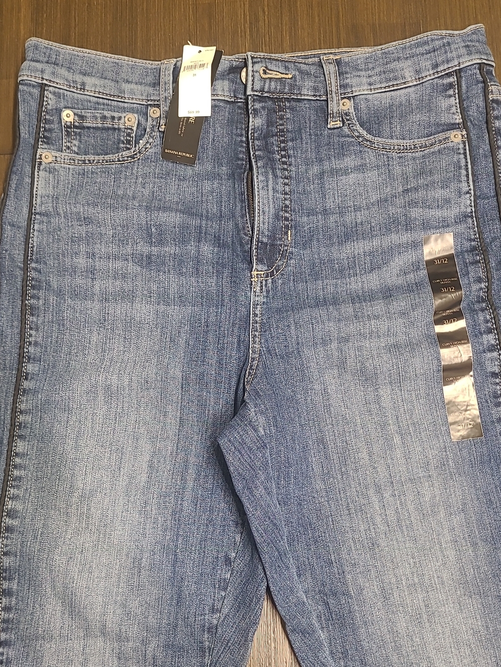 Banana Republic Light Blue High-Rise Straight Jeans Banana Republic
